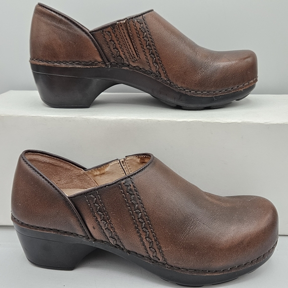 Dansko Sienna antique brown a 2" heel size 37 US 6.5/7 - Picture 13 of 16